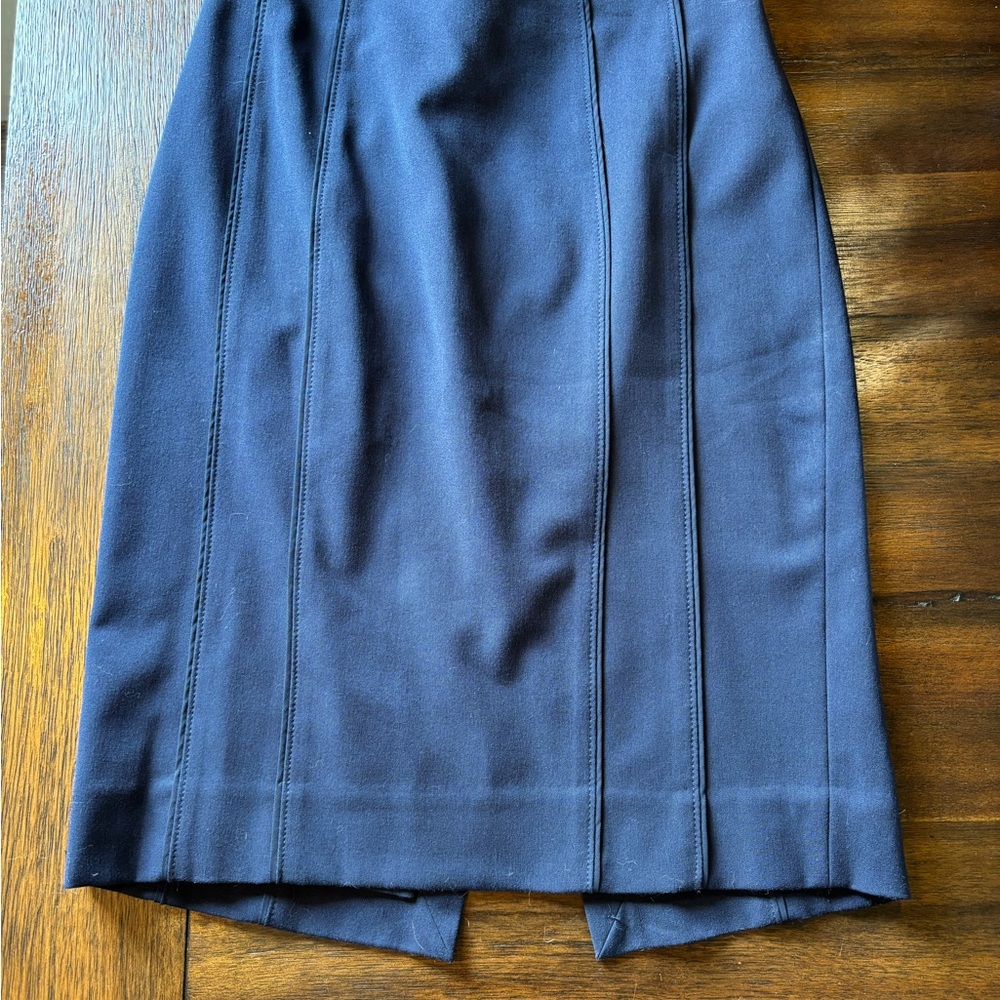 White House Black Market Dark Blue Pencil Skirt